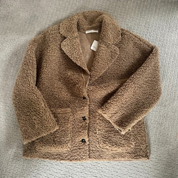 NWT Free People, ASTR the Label Willow Fuzzy Coat, Medium - Picture 13 of 16